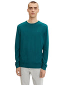 Tom Tailor Ανδρικό Πουλόβερ Mottled knitted sweater 1027661-30316 Πράσινο
