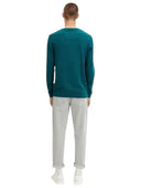Tom Tailor Ανδρικό Πουλόβερ Mottled Knit 1027661-30316 Πράσινο