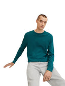 Tom Tailor Ανδρικό Πουλόβερ Mottled Knit 1027661-30316 Πράσινο