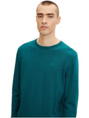 Tom Tailor Ανδρικό Πουλόβερ Mottled Knit 1027661-30316 Πράσινο