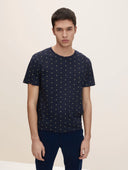 Ανδρική Μπλούζα Tom Tailor Basic Patterned T-shirt 1029938-29210 Μπλε