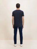 Ανδρική Μπλούζα Tom Tailor Basic Patterned T-shirt 1029938-29210 Μπλε