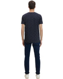 Tom Tailor Ανδρικό T-shirt με Μικροσχέδιο 1029938-29210 Μπλε
