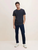 Ανδρική Μπλούζα Tom Tailor Basic Patterned T-shirt 1029938-29210 Μπλε