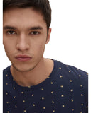 Tom Tailor Ανδρικό T-shirt με Μικροσχέδιο 1029938-29210 Μπλε
