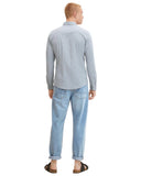 Tom Tailor Ανδρικό Πουκάμισο Basic Slim Fit 1032343-30217 Γκρι