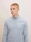 Tom Tailor Ανδρικό Πουκάμισο Basic Slim-Fit Shirt 1032343-30217 Γκρι