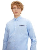 Tom Tailor Ανδρικό Καρό Πουκάμισο Fitted Smart 1032344-24469 Μπλε