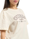 Guess Γυναικείο Boxy T-Shirt Arianna V6GI04K2965-G047 Εκρού