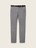 Tom Tailor Ανδρικό Παντελόνι Traveler Slim Chino With Belt 1037547-32284 Μπλε