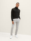 Tom Tailor Ανδρικό Παντελόνι Traveler Slim Chino With Belt 1037547-34816 Γκρι