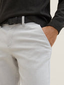 Tom Tailor Ανδρικό Παντελόνι Traveler Slim Chino With Belt 1037547-34816 Γκρι