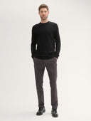 Tom Tailor Ανδρικό Παντελόνι Traveler Slim Chino With Belt 1037547-36160 Γκρι