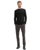 Tom Tailor Ανδρικό Chino Παντελόνι Traveler Slim με Ζώνη 1037547-36160 Γκρι