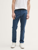 Tom Tailor Ανδρικό Παντελόνι Traveler Slim Chino With Belt 1037547-37141 Μπλε