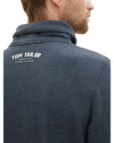 Tom Tailor Ανδρικό Φούτερ Logo Snood 1037753-19024 Μπλε