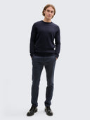 Tom Tailor Ανδρικό Πουλόβερ Basic Knitted Sweater 1038426-13160 Μπλε Σκούρο