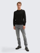 Tom Tailor Ανδρικό Πουλόβερ Basic Knitted Sweater 1038426-29999 Μαύρο