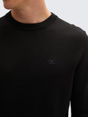 Tom Tailor Ανδρικό Πουλόβερ Basic Knitted Sweater 1038426-29999 Μαύρο