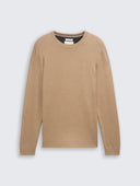 Tom Tailor Ανδρικό Πουλόβερ Basic Knitted Sweater 1038426-31089 Μπεζ