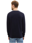 Tom Tailor Ανδρικό Πλεκτό V-Neck 1038427-13160 Μπλε