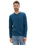 Tom Tailor Ανδρικό Πλεκτό V-Neck Pullover 1039806-36295 Μπλε

