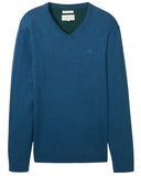 Tom Tailor Ανδρικό Πλεκτό V-Neck 1039806-36295 Μπλε