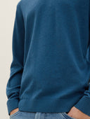 Tom Tailor Ανδρικό Πλεκτό V-Neck Pullover 1039806-36295 Πετρόλ