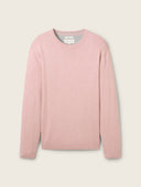 Tom Tailor Ανδρικό Πουλόβερ Basic Knitted Sweater 1039810-36306 Ροζ