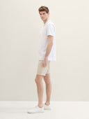 Ανδρική Βερμούδα Tom Tailor Slim Chino with belt 1040224-34679 Μπεζ