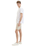 Tom Tailor Ανδρική Chino Βερμούδα με Ζώνη 1040224-34679 Μπεζ