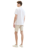 Tom Tailor Ανδρική Chino Βερμούδα με Ζώνη 1040224-34679 Μπεζ