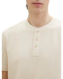 Tom Tailor Ανδρικό Henley T-Shirt 1040876-27609 Μπεζ