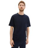 Tom Tailor Ανδρική Μπλούζα T-Shirt With Texture 1040952-10668 Μπλε
