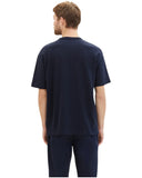 Tom Tailor Ανδρική Μπλούζα T-Shirt With Texture 1040952-10668 Μπλε
