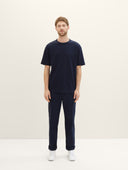 Tom Tailor Ανδρική Μπλούζα T-Shirt With Texture 1040952-10668 Μπλε