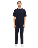 Tom Tailor Ανδρική Μπλούζα T-Shirt With Texture 1040952-10668 Μπλε