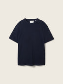 Tom Tailor Ανδρική Μπλούζα T-Shirt With Texture 1040952-10668 Μπλε
