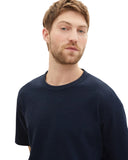 Tom Tailor Ανδρική Μπλούζα T-Shirt With Texture 1040952-10668 Μπλε