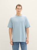 Tom Tailor Ανδρική Μπλούζα T-Shirt With Texture 1040952-15159 Σιέλ