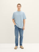 Tom Tailor Ανδρική Μπλούζα T-Shirt With Texture 1040952-15159 Σιέλ