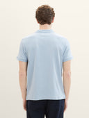 Tom Tailor Ανδρική ΜπλούζαTextured Polo Shirt 1040954-15159 Σιέλ