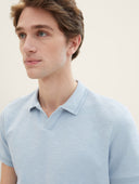 Tom Tailor Ανδρική ΜπλούζαTextured Polo Shirt 1040954-15159 Σιέλ