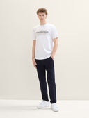 Tom Tailor Ανδρικό Παντελόνι Regular Tapered  Chino 1041461-10668 Μπλε
