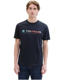 Tom Tailor Ανδρική Μπλούζα T-Shirt With A Logo Print 1041855-10668 Μπλε
