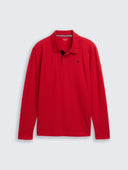 Ανδρική Μπλούζα Polo Μακρυμάνικη Tom Tailor 1043278-12830 Κόκκινο