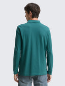 Ανδρική Μπλούζα Polo Μακρυμάνικη Tom Tailor 1043278-14171 Πράσινο