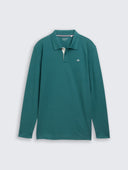 Ανδρική Μπλούζα Polo Μακρυμάνικη Tom Tailor 1043278-14171 Πράσινο
