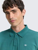 Ανδρική Μπλούζα Polo Μακρυμάνικη Tom Tailor 1043278-14171 Πράσινο