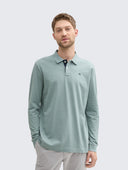 Ανδρική Μπλούζα Polo Μακρυμάνικη Tom Tailor 1043278-27475 Μέντα